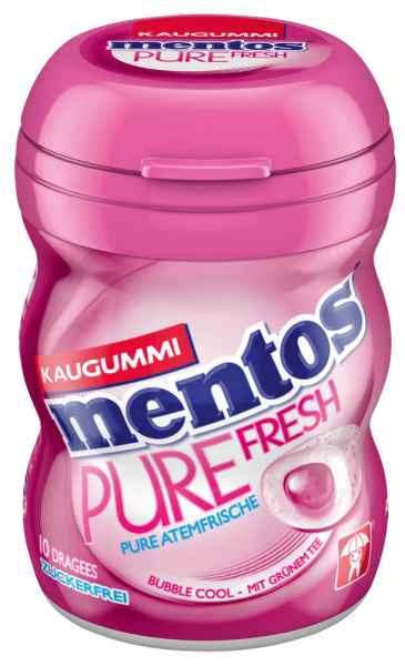 mentos - Pure Fresh Kaugummi Bubble Cool zuckerfrei 20g